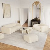 Pouf MYRA in velluto strutturato